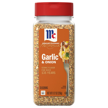 McCormick 맥코믹 올퍼포스 갈릭 어니언 블랙페퍼 씨솔트 - 9.12 oz