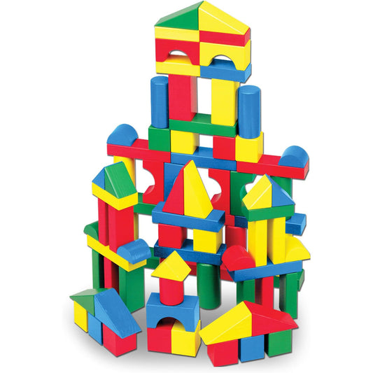 Melissa & Doug 멜리사 앤 더그 클래식 나무 블록 (100개입)