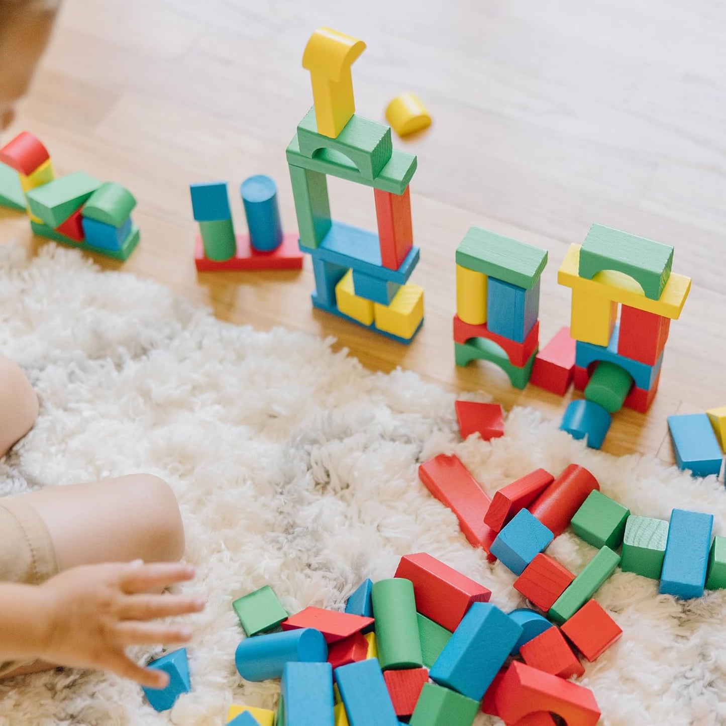 Melissa & Doug 멜리사 앤 더그 클래식 나무 블록 (100개입)