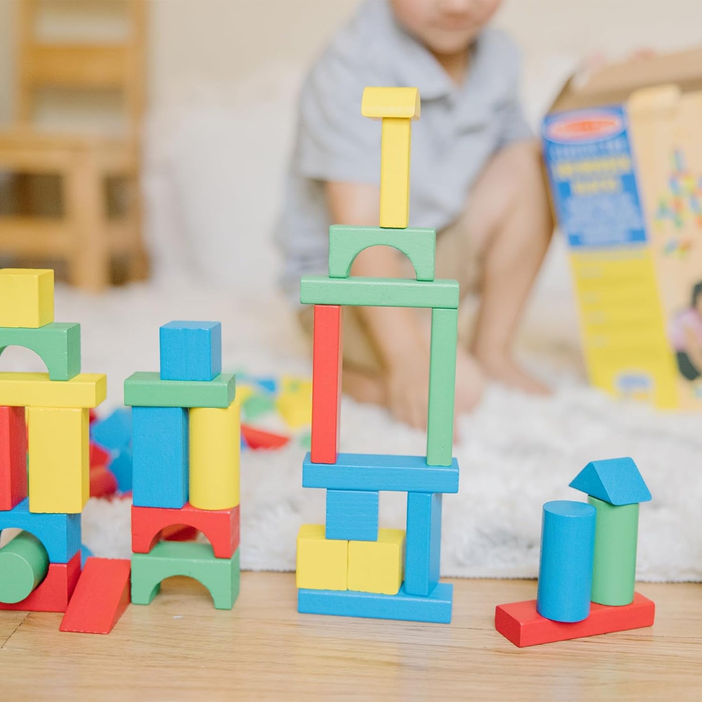 Melissa & Doug 멜리사 앤 더그 클래식 나무 블록 (100개입)