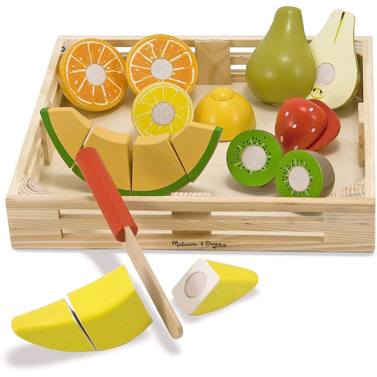 Melissa & Doug Wooden Cutting Fruit Set