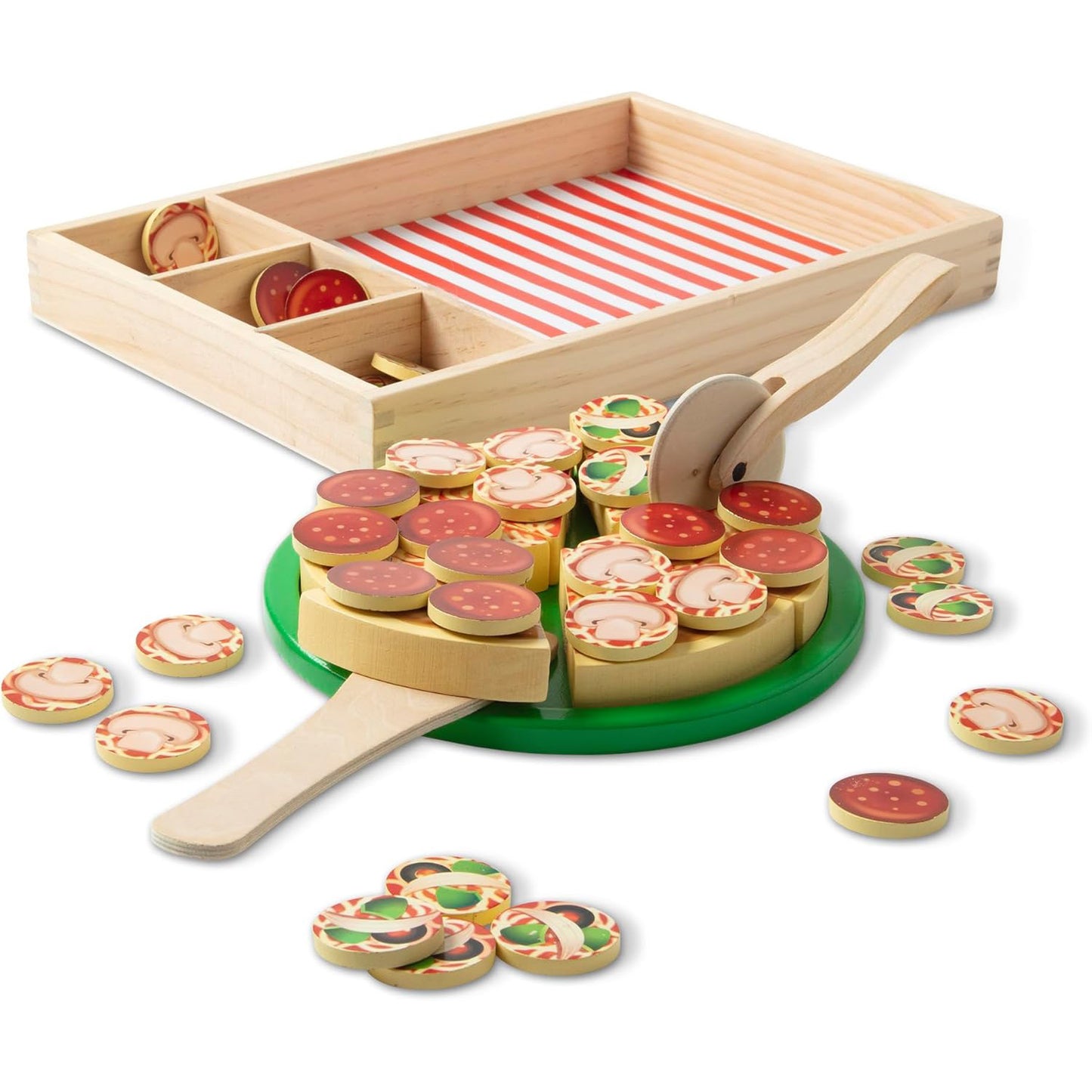 Melissa & Doug 멜리사 앤 더그 나무 피자 파티 세트