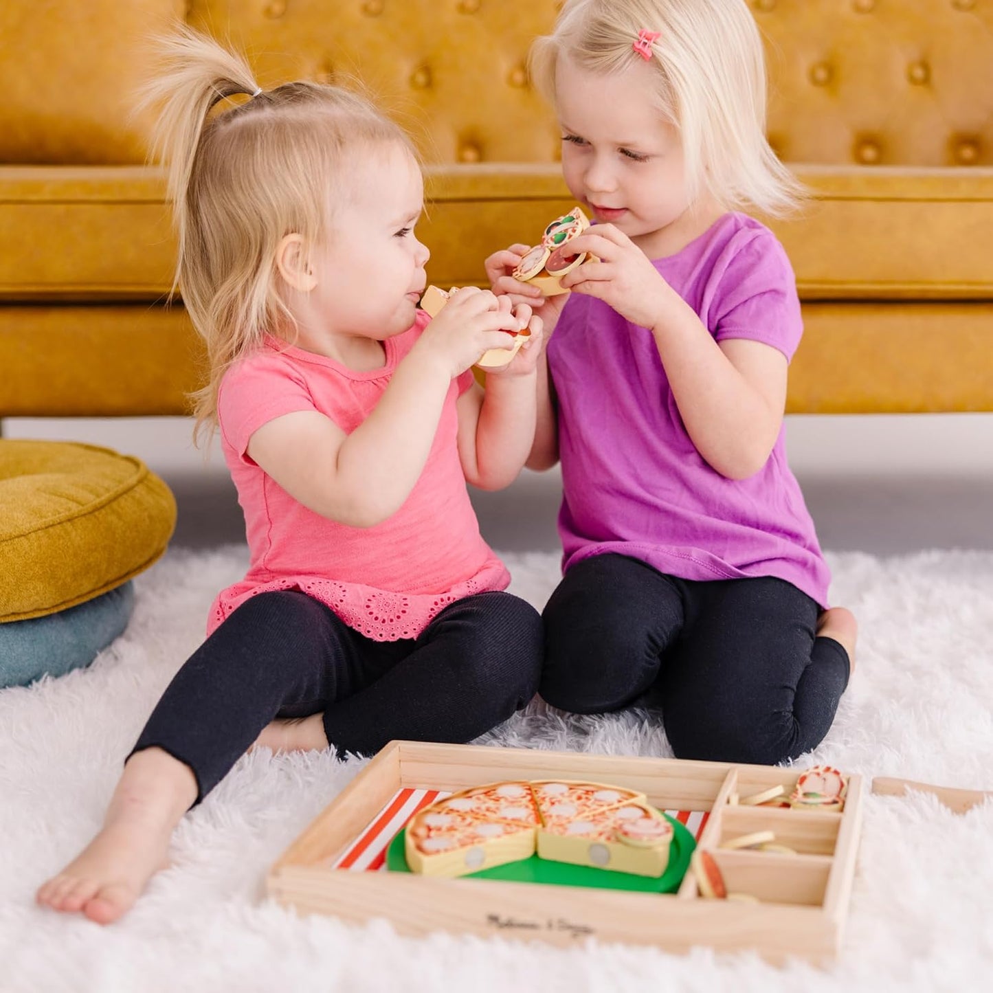 Melissa & Doug 멜리사 앤 더그 나무 피자 파티 세트