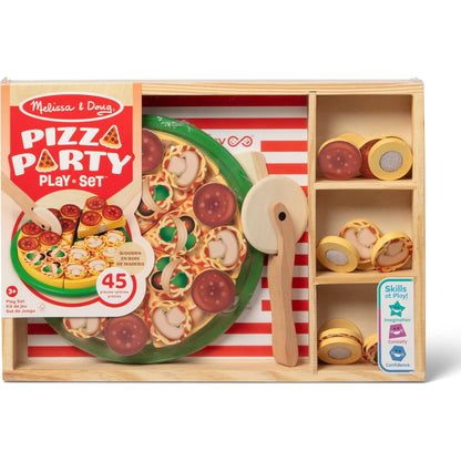 Melissa & Doug 멜리사 앤 더그 나무 피자 파티 세트