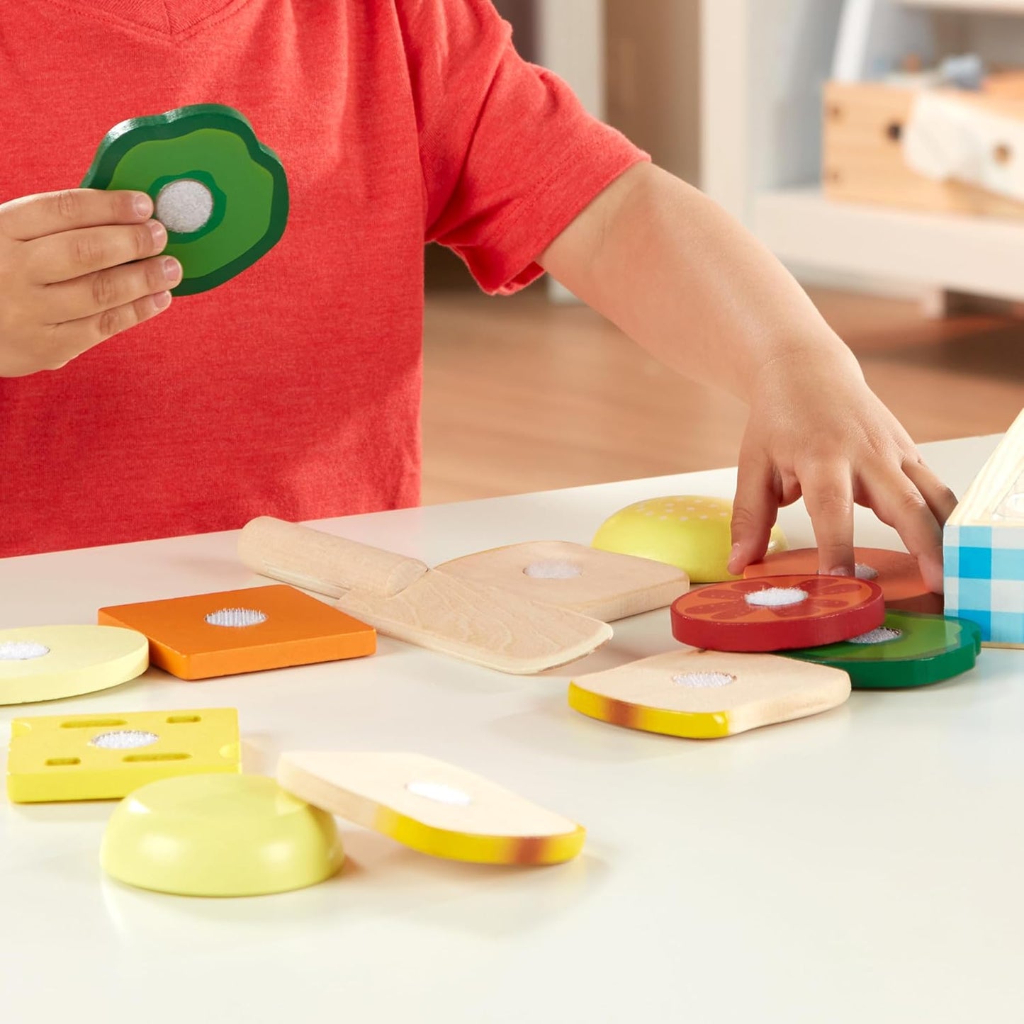 Melissa & Doug 멜리사 앤 더그 나무 샌드위치 만들기 세트