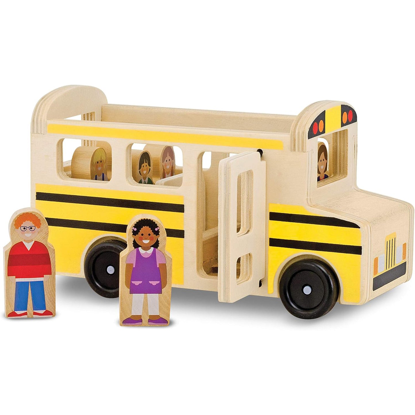 Melissa & Doug 멜리사 앤 더그 나무 스쿨버스 놀이 세트