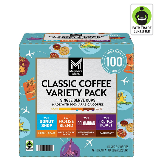Member's Mark Classic Variety Pack Pods (K-Cup) - 100 ct