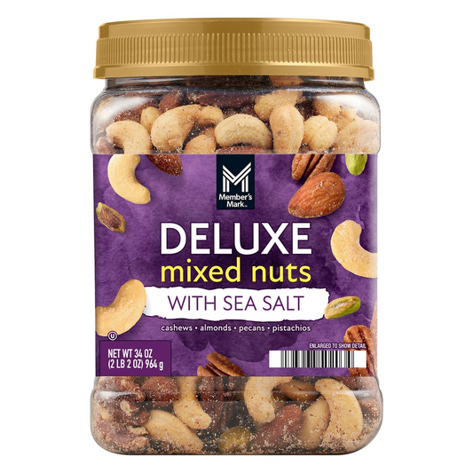 Member's Mark Deluxe Mixed Nuts with Sea Salt - 34 oz (964g)