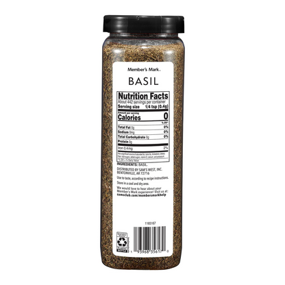 Member's Mark Dried Basil Leaf - 6.25 oz