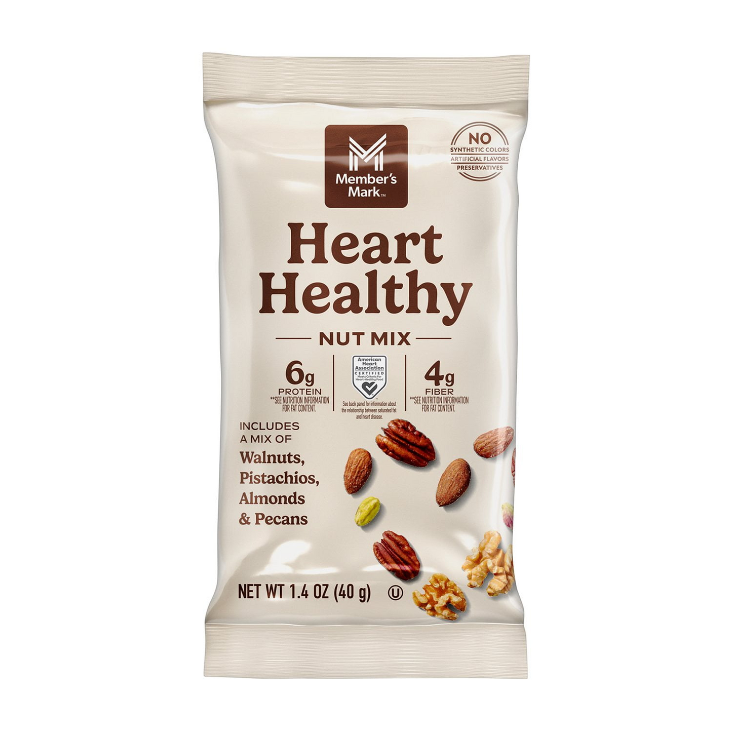 Member's Mark 멤버스 마크 하트 헬시 넛 믹스 - 1.4 oz (40g) x 18봉