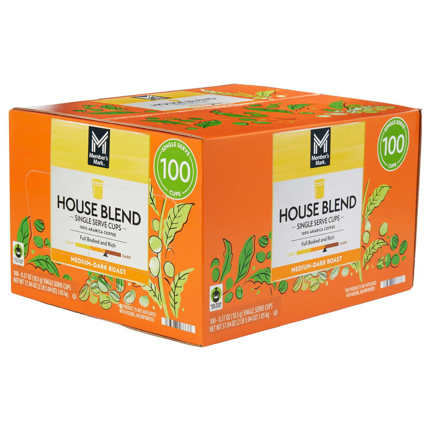 Member's Mark House Blend Medium-Dark Roast Pods (K-Cup) - 100 ct