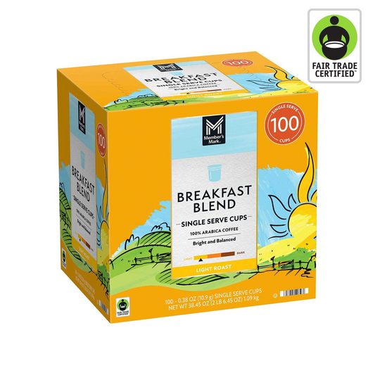 Member's Mark Breakfast Blend Light Roast Pods (K-Cup) - 100 ct