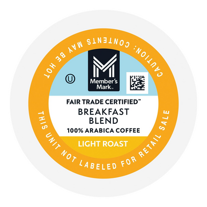 Member's Mark Breakfast Blend Light Roast Pods (K-Cup) - 100 ct