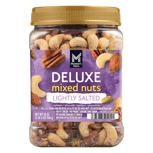Member's Mark Lightly Salted Deluxe Mixed Nuts - 34 oz (964g)