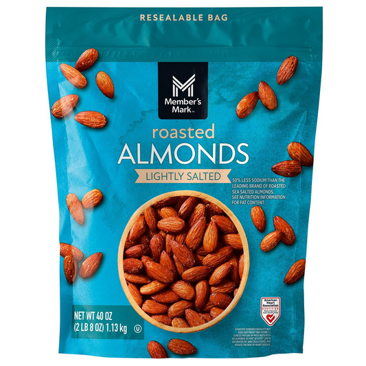 Member's Mark Lightly Salted Roasted Almonds - 40 oz (1134g)