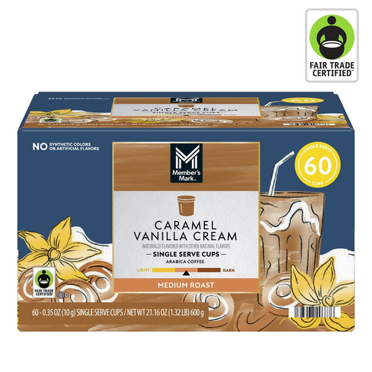 Member's Mark Caramel Vanilla Cream Medium Roast Pods (K-Cup) - 60 ct