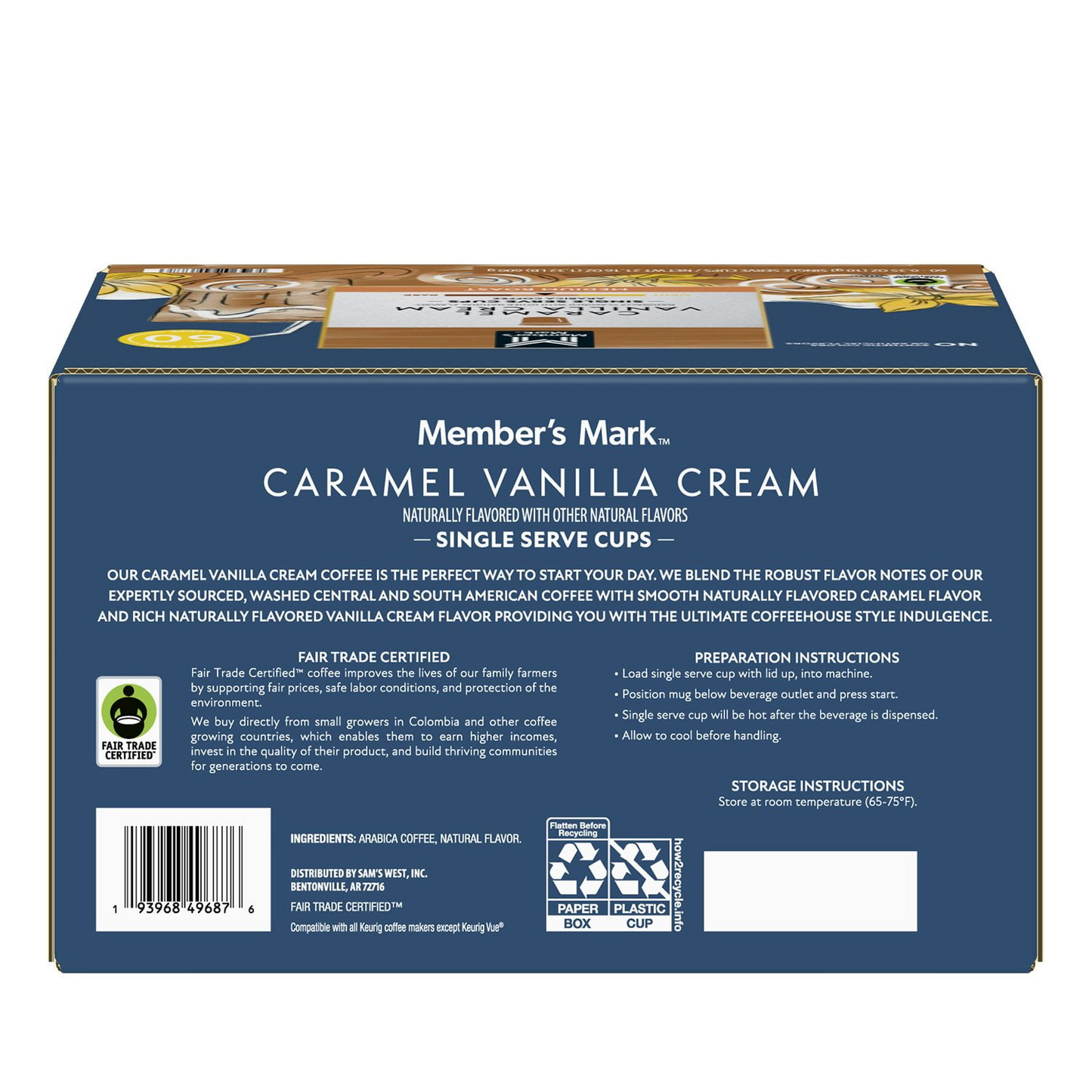 Member's Mark Caramel Vanilla Cream Medium Roast Pods (K-Cup) - 60 ct