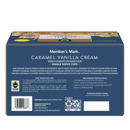 Member's Mark Caramel Vanilla Cream Medium Roast Pods (K-Cup) - 60 ct
