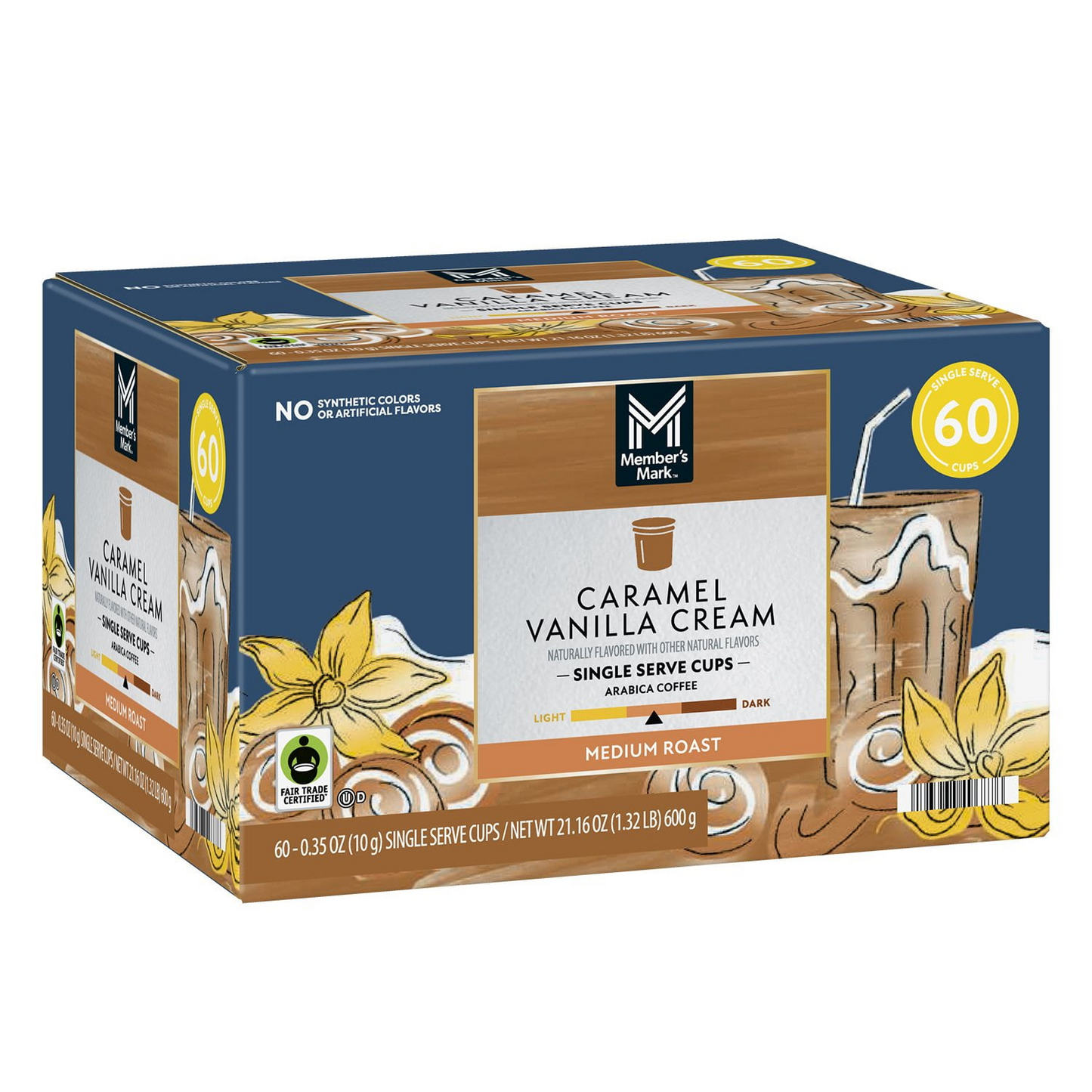 Member's Mark Caramel Vanilla Cream Medium Roast Pods (K-Cup) - 60 ct
