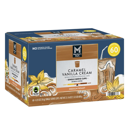 Member's Mark Caramel Vanilla Cream Medium Roast Pods (K-Cup) - 60 ct
