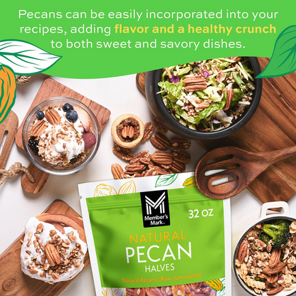Member's Mark Natural Pecan Halves - 32 oz (907g)
