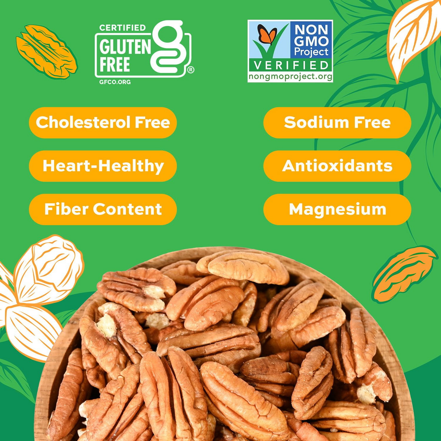 Member's Mark Natural Pecan Halves - 32 oz (907g)