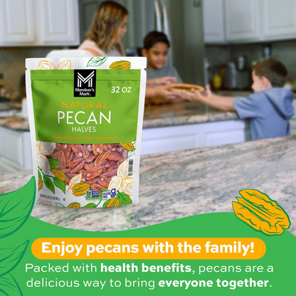 Member's Mark Natural Pecan Halves - 32 oz (907g)
