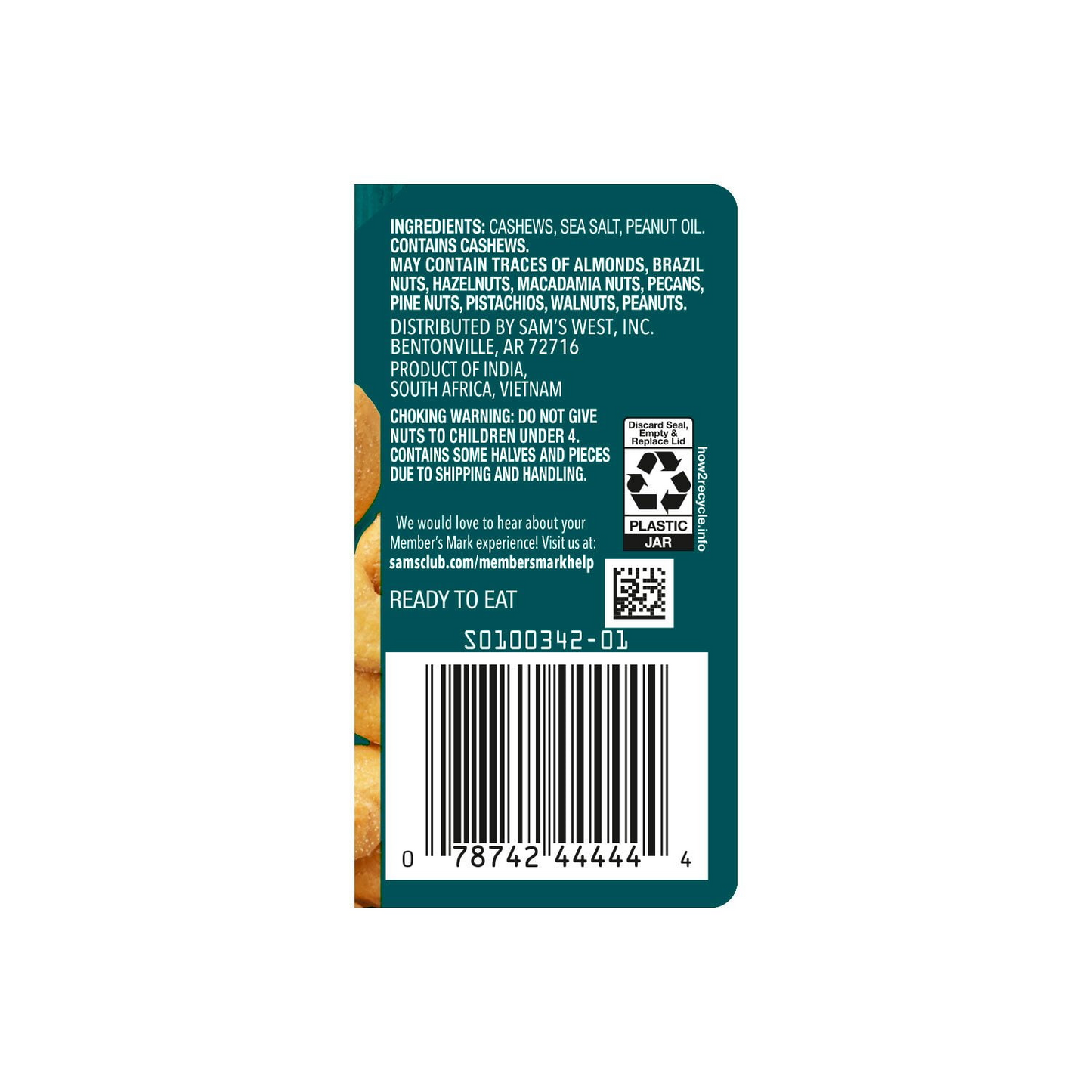 Member's Mark 멤버스 마크 로스티드 캐슈넛 씨솔트 - 33 oz (936g)