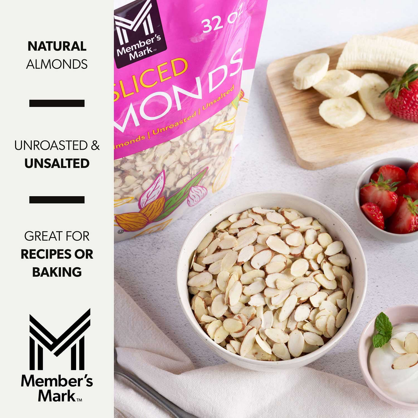 Member's Mark 멤버스 마크 슬라이스 아몬드 - 32 oz (907g)
