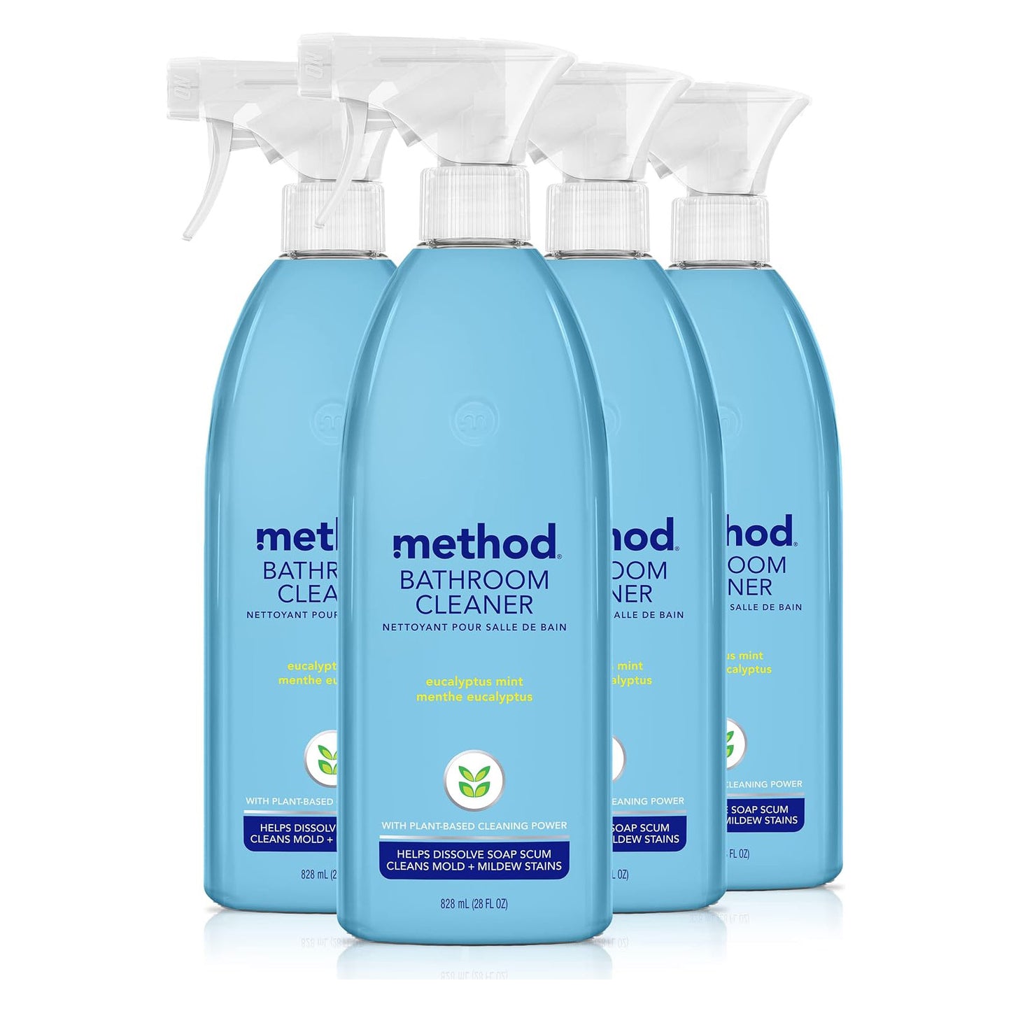 method Bathroom Cleaner - Eucalyptus Mint - 28 fl oz (828mL) × 4 Bottles