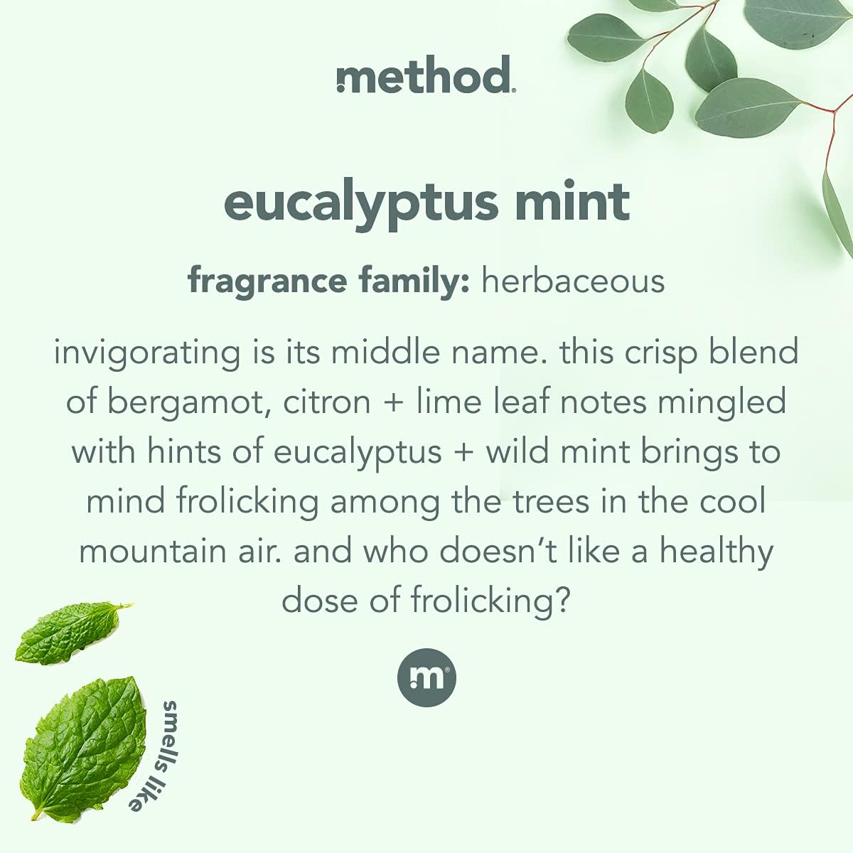 method Bathroom Cleaner - Eucalyptus Mint - 28 fl oz (828mL) × 4 Bottles