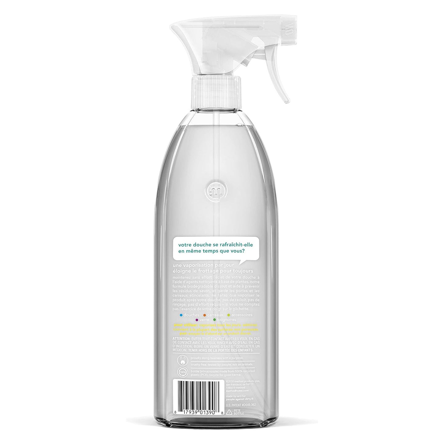 method Daily Shower Cleaner Spray - Eucalyptus Mint - 28 fl oz (828mL) × 4 Bottles