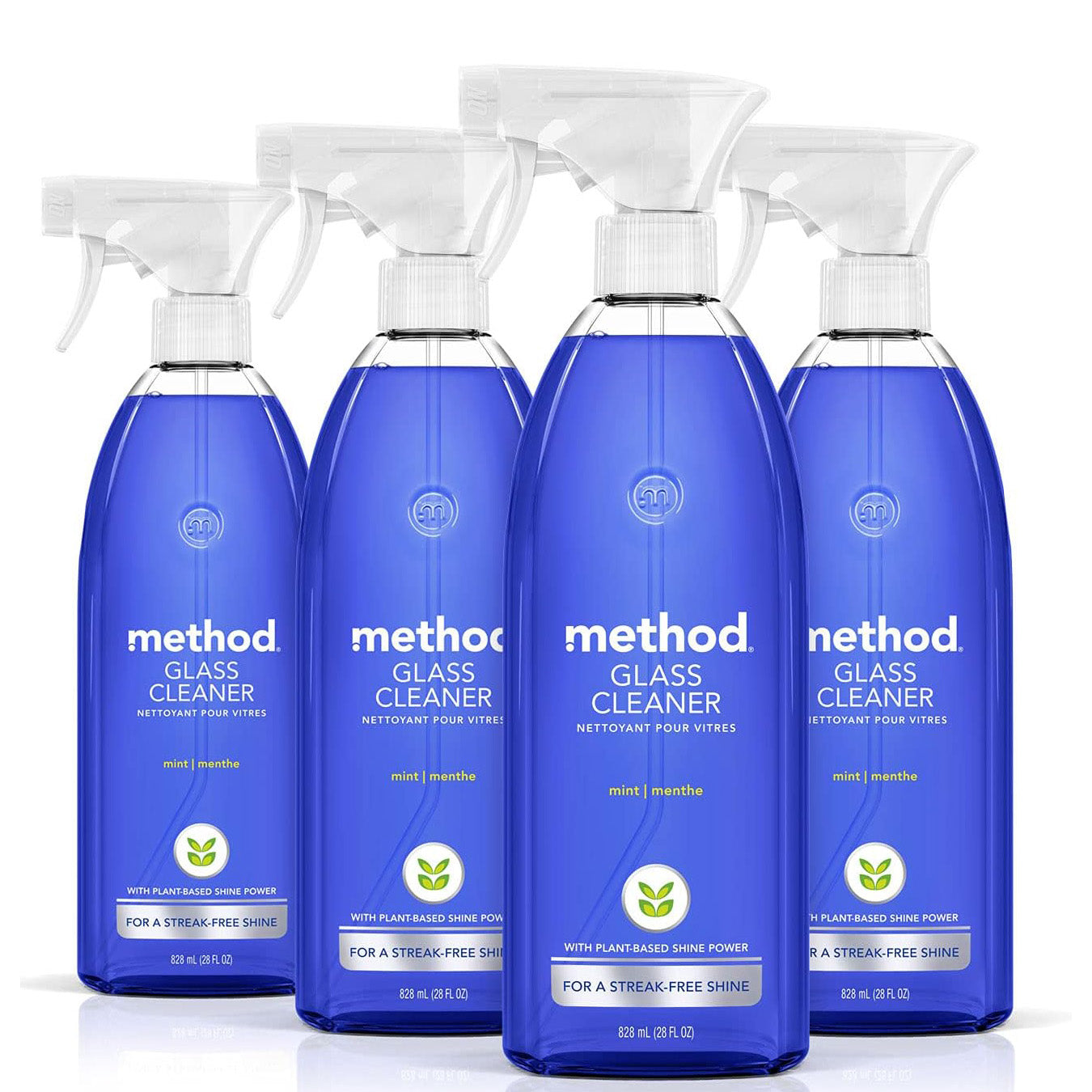 Method Glass Cleaner - Mint - 28 fl oz (828mL) × 4 Bottles