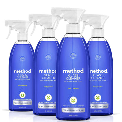 Method Glass Cleaner - Mint - 28 fl oz (828mL) × 4 Bottles