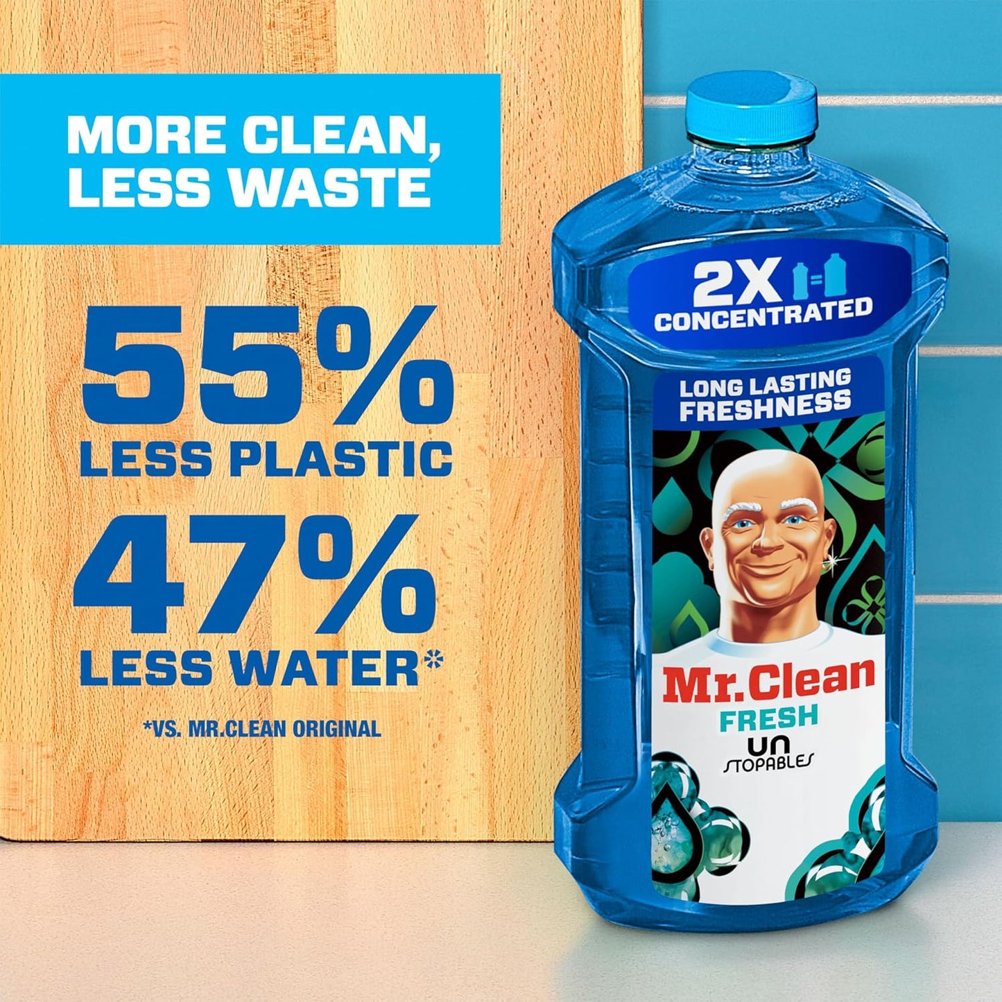 Mr. Clean 미스터 클린 언스토퍼블 다목적 세정제 - 프레시 - 1213mL (41 fl oz) × 4개