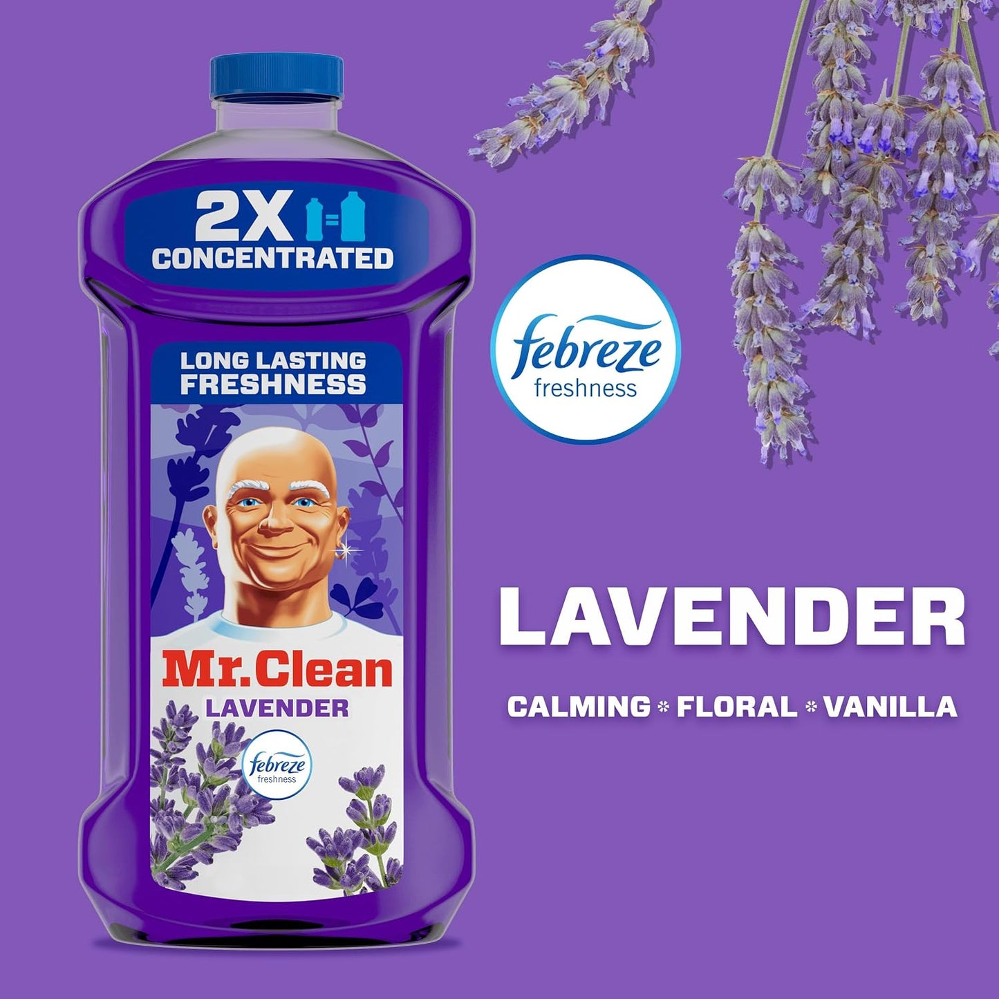 Mr. Clean 미스터 클린 다목적 바닥 클리너 - 라벤더 - 1213mL (41 fl oz)