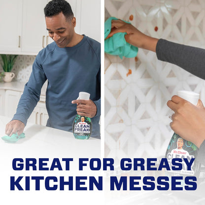 Mr. Clean - Clean Freak - Multi-Purpose Cleaner Starter Kit and Refill Bundle - Fresh Scent - 16 fl oz (473mL) × 4 Bottles