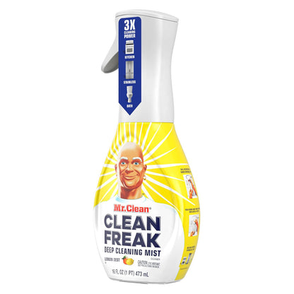 Mr. Clean - Clean Freak - Multi-Purpose Cleaner Starter Kit and Refill Bundle - Lemon - 16 fl oz (473mL) × 4 Bottles