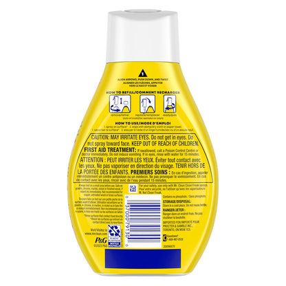 Mr. Clean - Clean Freak - Multi-Purpose Cleaner Starter Kit and Refill Bundle - Lemon - 16 fl oz (473mL) × 4 Bottles
