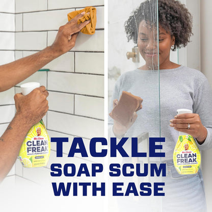 Mr. Clean - Clean Freak - Multi-Purpose Cleaner Starter Kit and Refill Bundle - Lemon - 16 fl oz (473mL) × 4 Bottles
