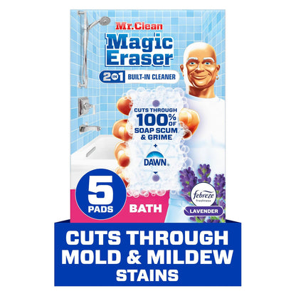 Mr. Clean Magic Eraser Sponge - Lavender - 5 Sponges