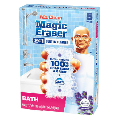 Mr. Clean Magic Eraser Sponge - Lavender - 5 Sponges