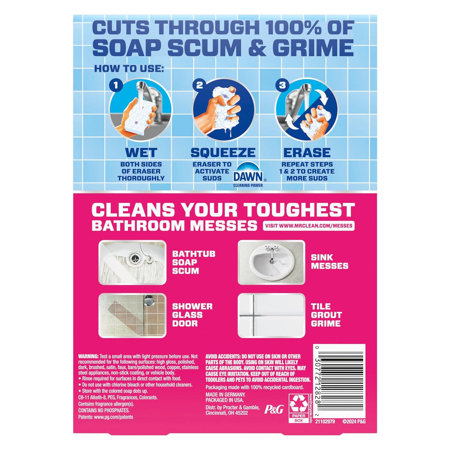 Mr. Clean Magic Eraser Sponge - Lavender - 5 Sponges