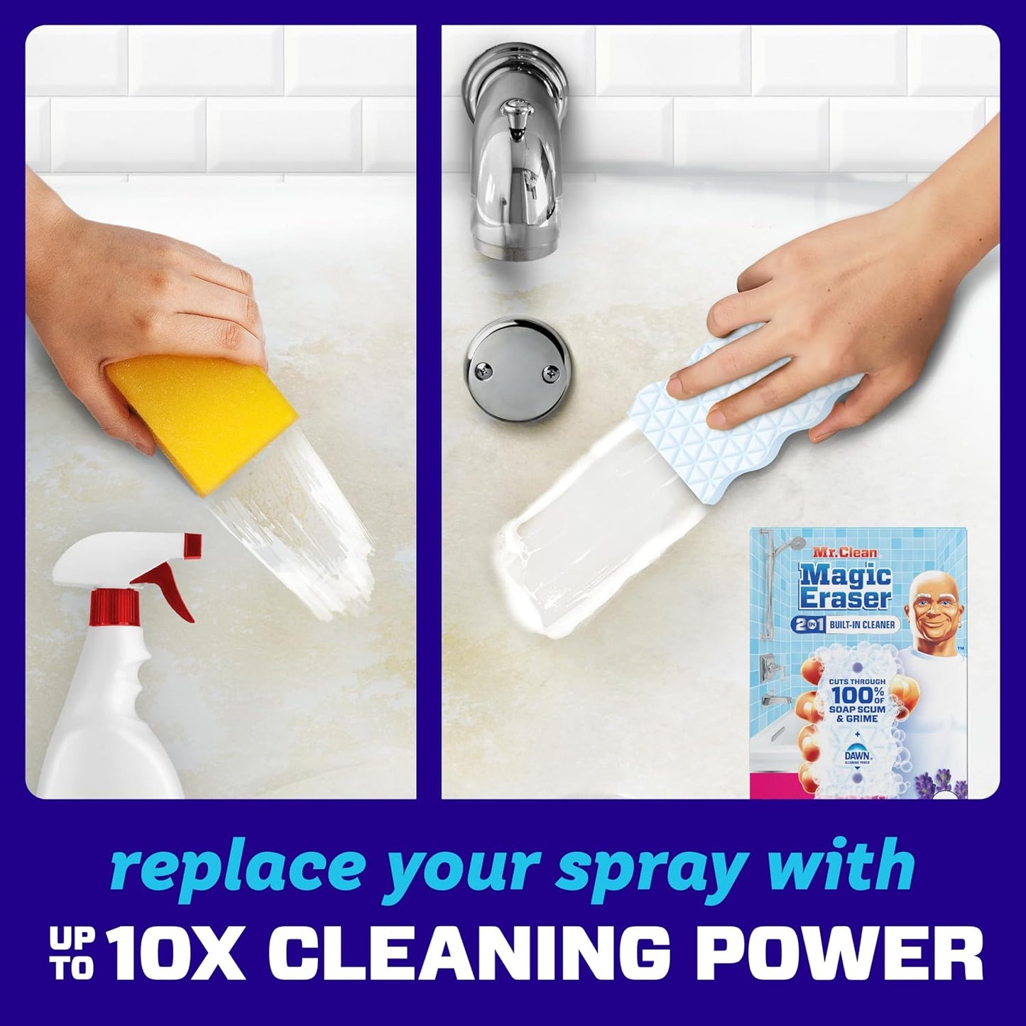 Mr. Clean Magic Eraser Sponge - Lavender - 5 Sponges
