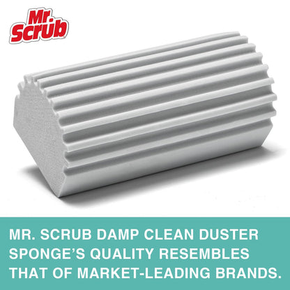 MR. SCRUB Damp Dusting Sponge Duster - 4 Sponges