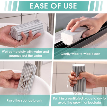 MR. SCRUB Damp Dusting Sponge Duster - 4 Sponges