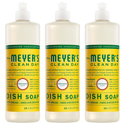 Mrs. Meyer's 미세스 마이어스 주방세제 - 허니서클 - 473mL (16 fl oz) × 3개