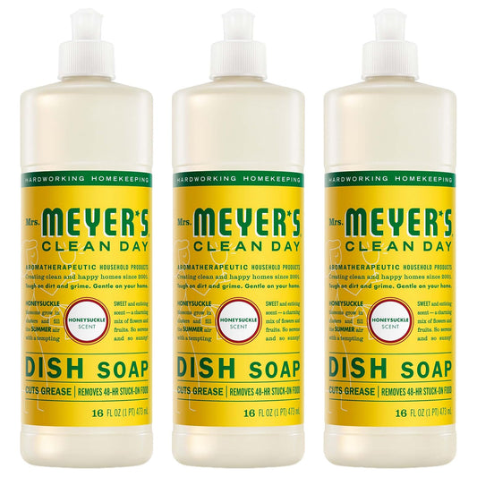 Mrs. Meyer's 미세스 마이어스 주방세제 - 허니서클 - 473mL (16 fl oz) × 3개
