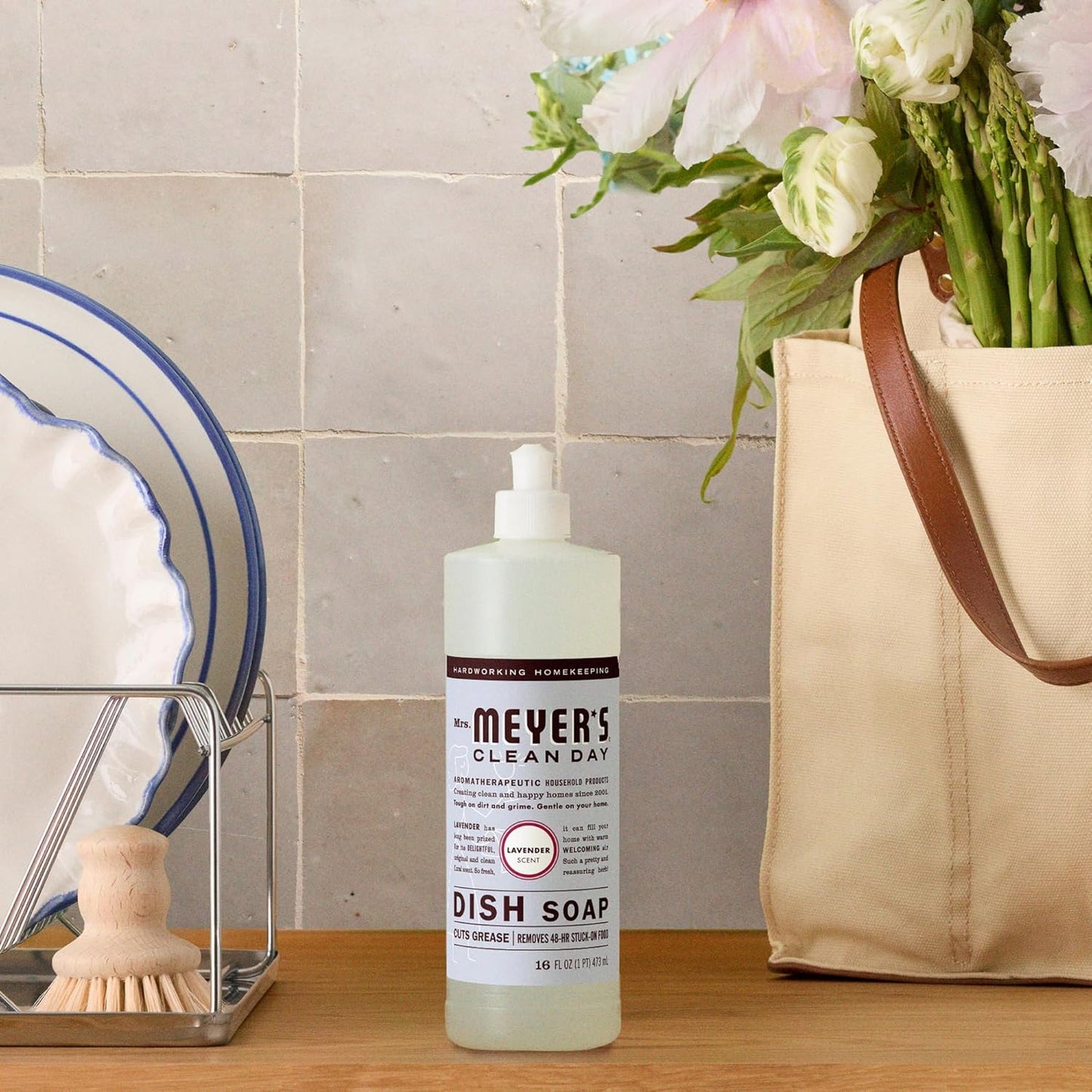 Mrs. Meyer's 미세스 마이어스 주방세제 - 라벤더 - 473mL (16 fl oz) × 3개
