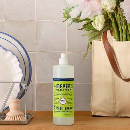 Mrs. Meyer's Clean Day Liquid Dish Soap - Lemon Verbena - 16 fl oz (473mL) × 3 Bottles